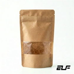 Torebki doypack z okienkiem kraft papierowe ekologiczne 100 ml 250 ml 500 ml 750 ml 1000 ml 1500 ml 2000 ml bez nadruku